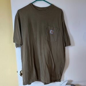 Carhartt Chest Pocket Crew Tee in Olive